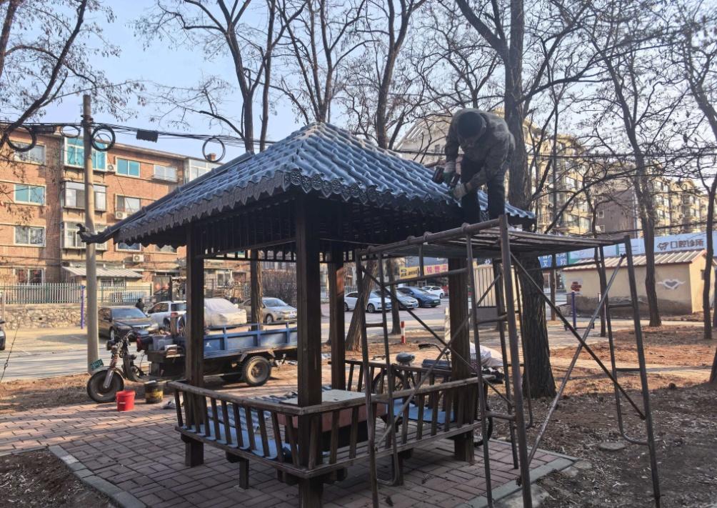 4天修缮7座凉亭 长征街道天井园社区让“忧心亭”变“舒心亭”有一种美好叫辽宁 牢