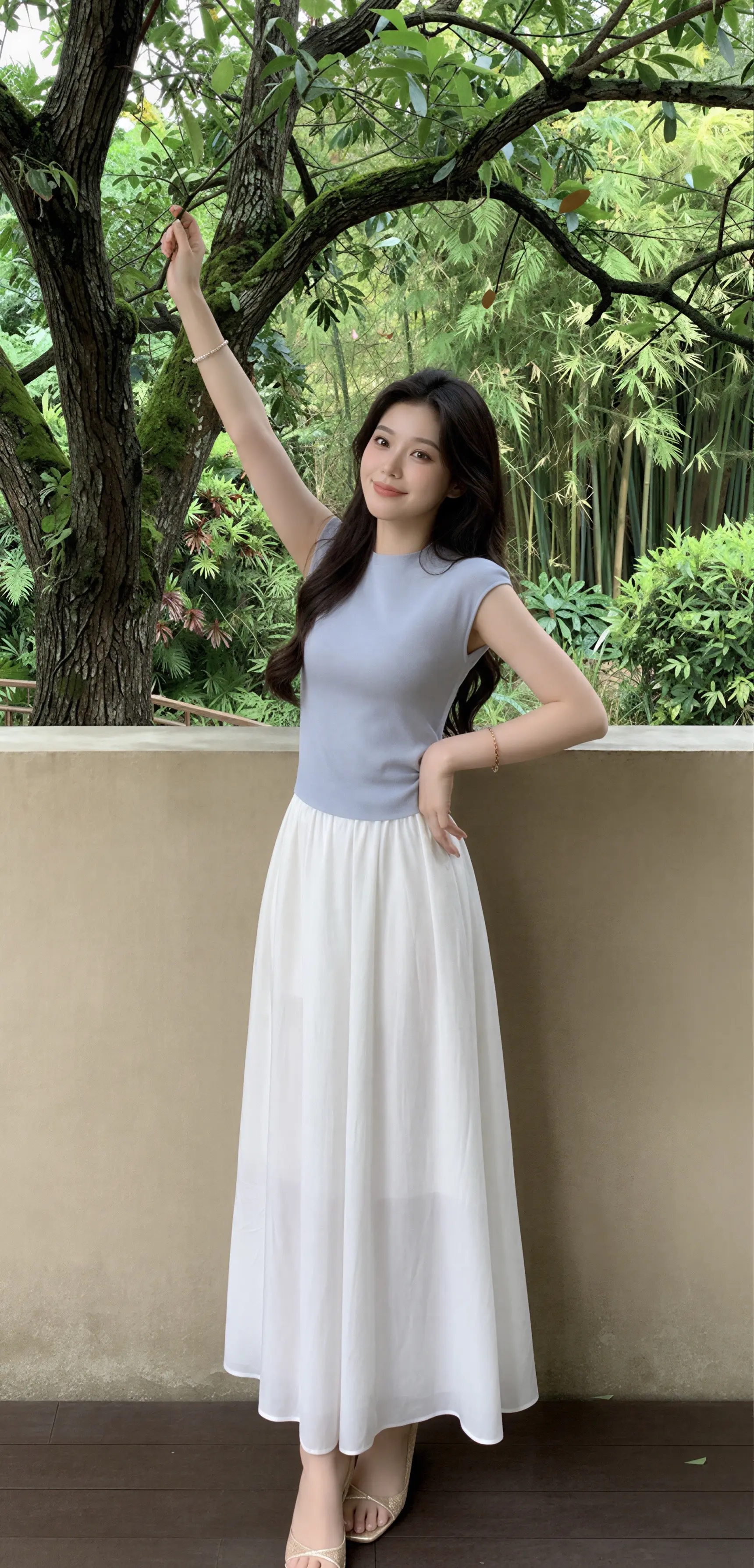 纯欲风气质穿搭美女穿衣搭配