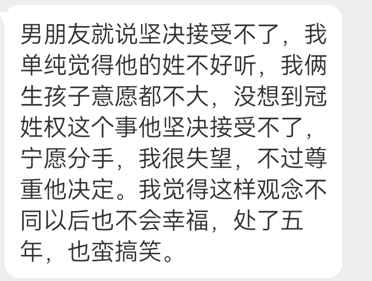投稿 就提了一嘴冠姓权 ​​​