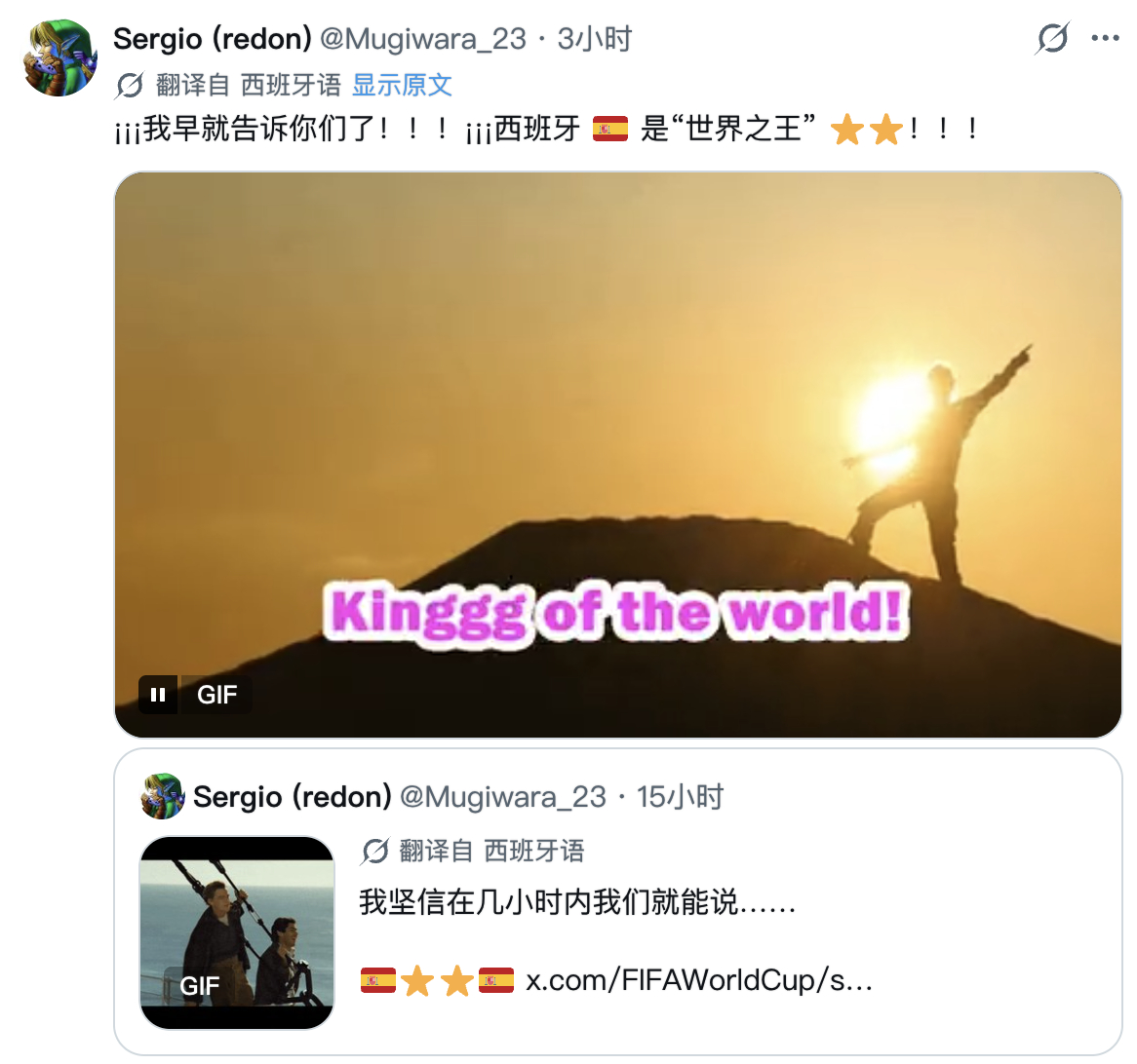 西班牙夺冠，给情报师redon高兴得～