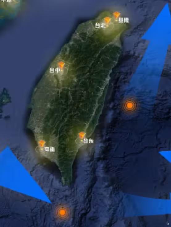 中国已补齐台湾岛东部海底地图6月8日，中国海事海上交通专项执法编队，抵达台湾岛东