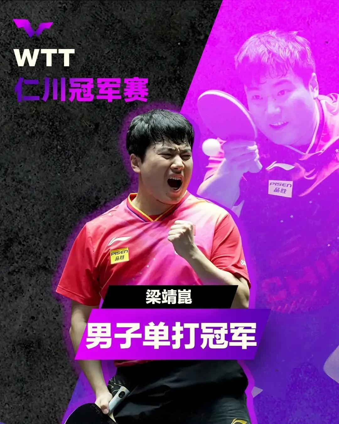 随着梁靖崑在仁川冠军赛夺冠，国乒男队奥运名额人选概率发生变化，并不一定就是樊振东