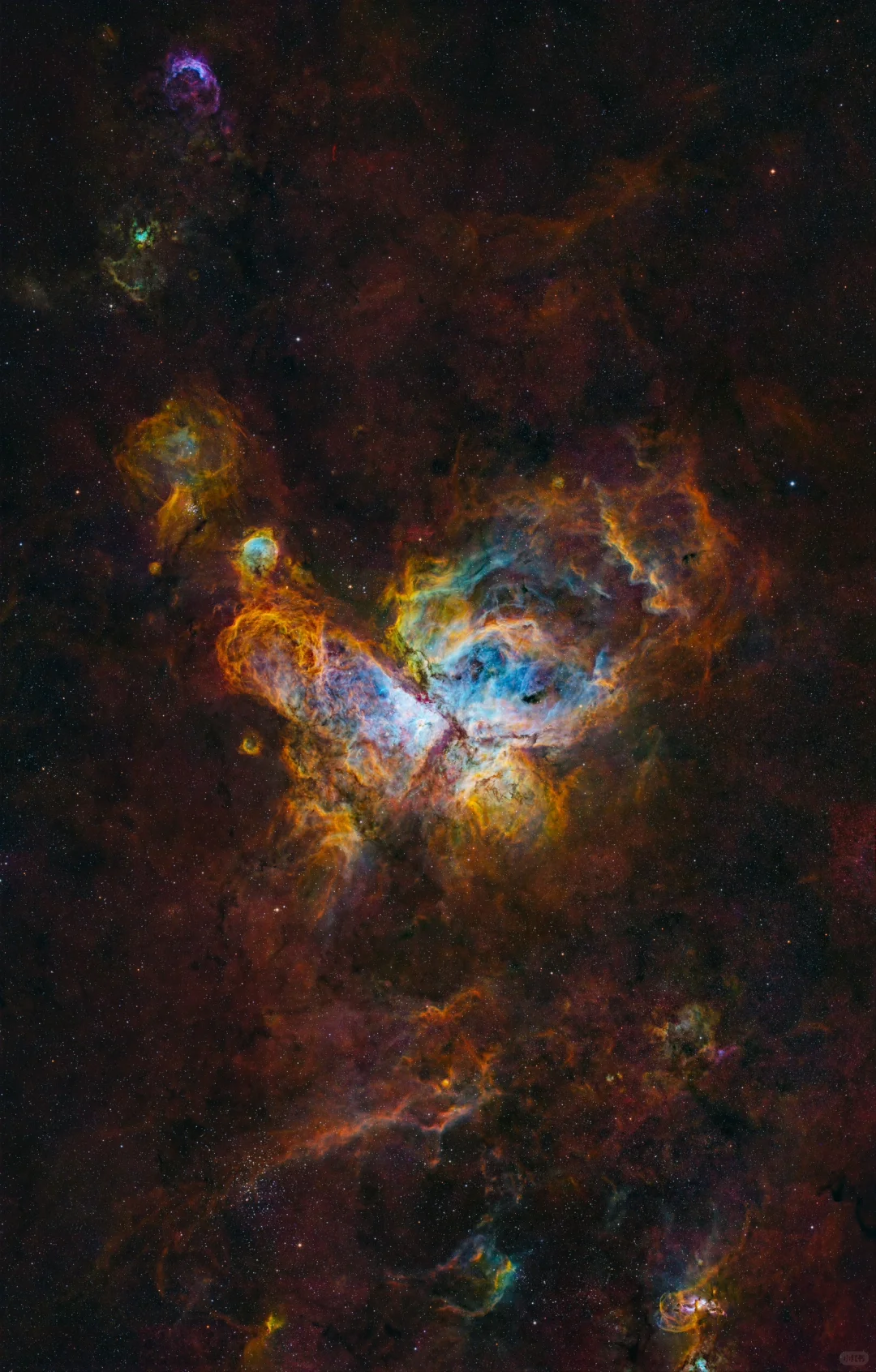 震撼的南半球目标：船底座大星云SHO 马塞克