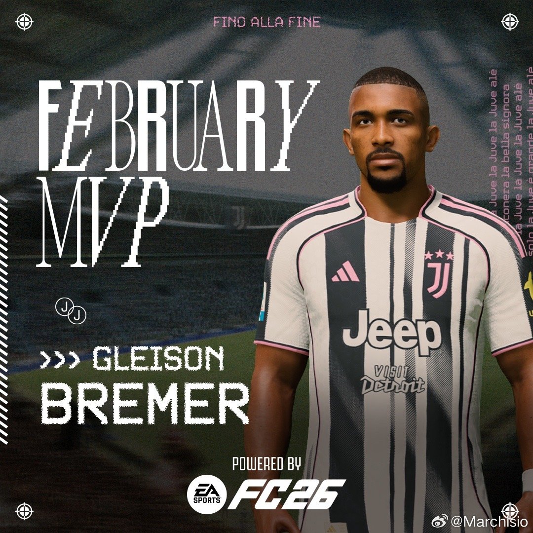 老默成为尤文图斯混乱2月的队内MVP！恭喜！🤪尤文图斯意甲联赛欧冠联赛