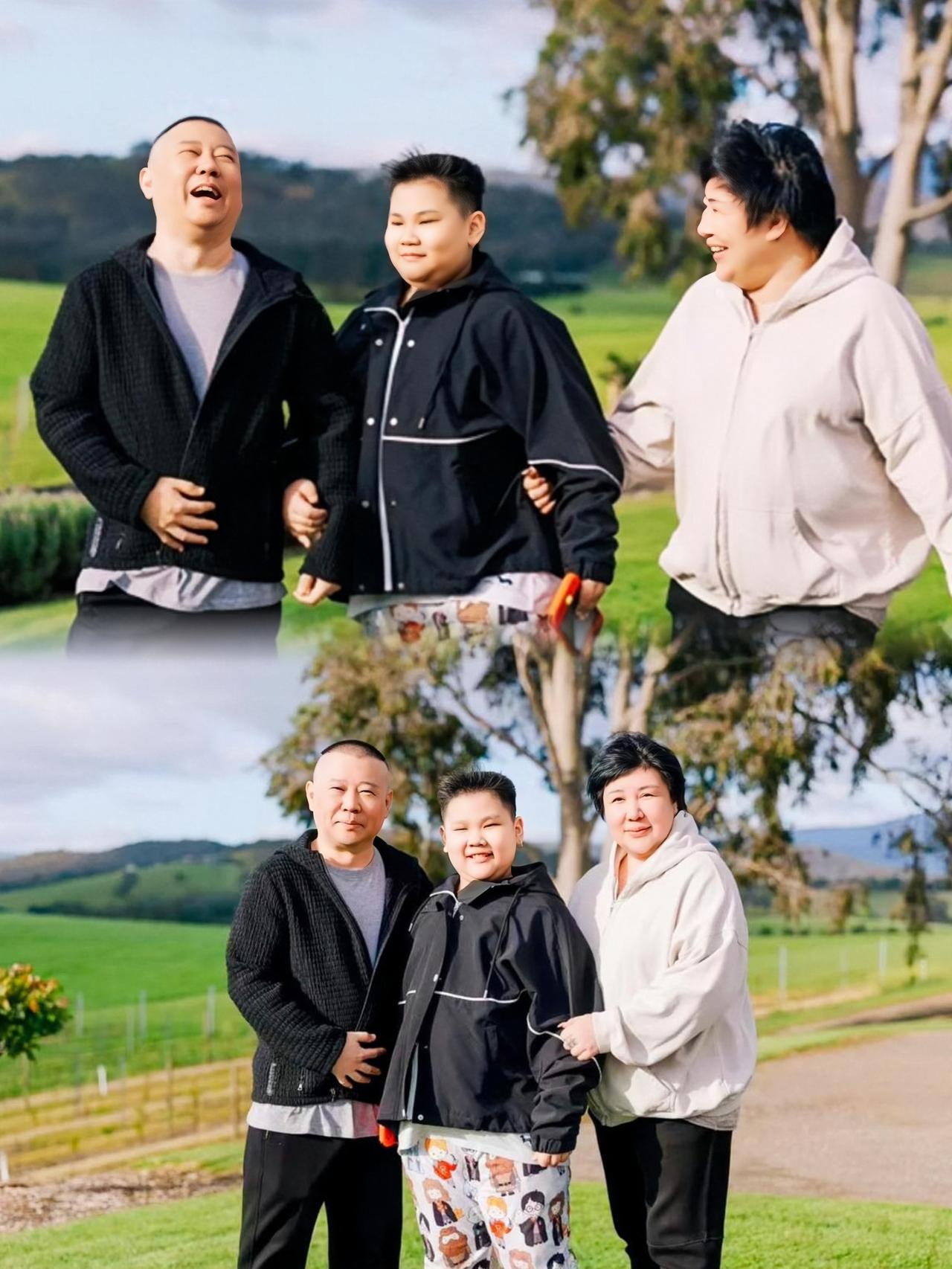 郭德纲没想到！
带妻儿澳洲度假拍合照
遭网友热议不停
郭德纲带着老婆和小儿子去澳