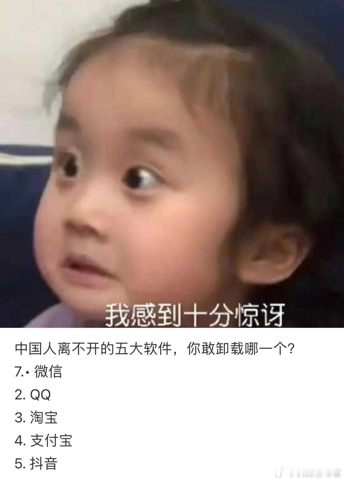 五大软件，你敢卸载哪一个？ ​​​