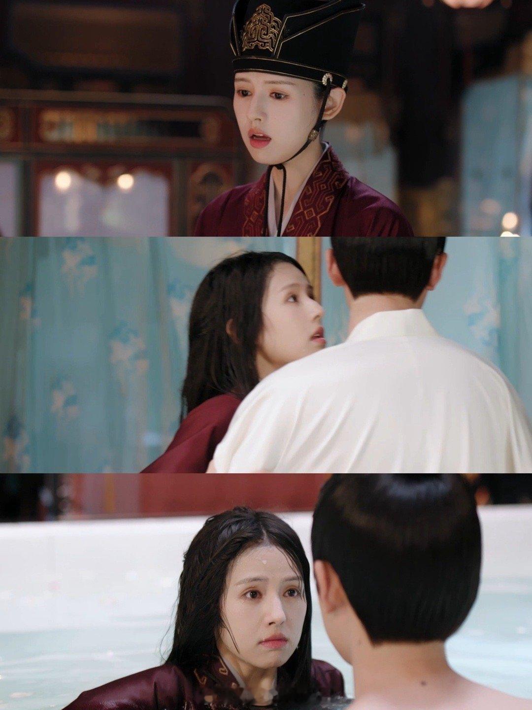 浴池戏被鹤男张耀演出了新境界！落水救美不新奇，但配上眼神拉丝和扇戏反转，瞬间把戏