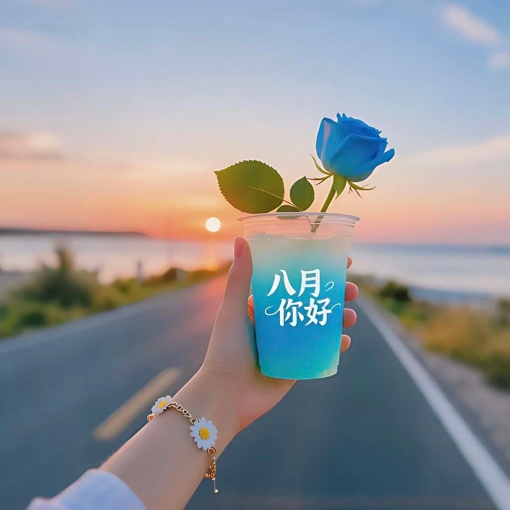 八月，发财、被爱、好运常在，愿时光善待你我。 