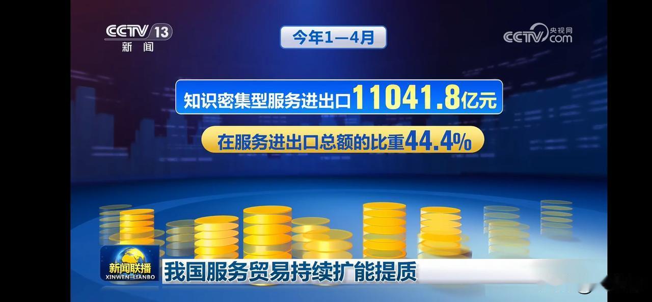 知识密集型服务出口增长44.4%，中国服务贸易持续扩能提质！