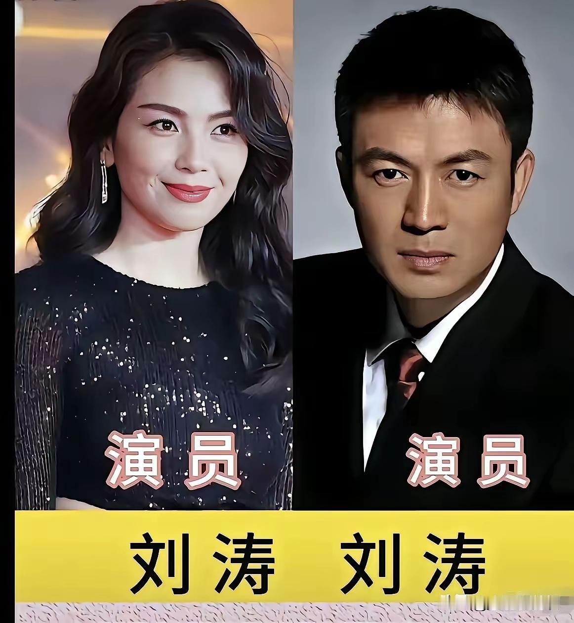 都叫刘涛，性别不同 
都叫刘佳 ，名气不同 
都叫朱茵，地域不同 
都叫刘欢 ，