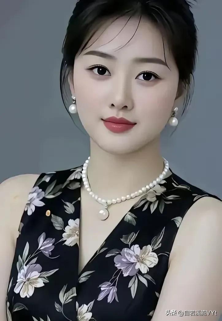 五律·温婉佳人
 
素韵凝清润，云鬟敛淡妆。
珠辉垂玉颈，花影衬罗裳。
眼藏山月