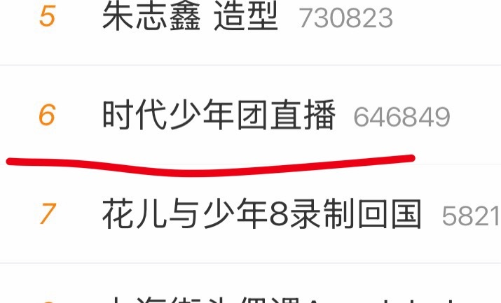 时代少年团直播词条都有了！再等一个7:30