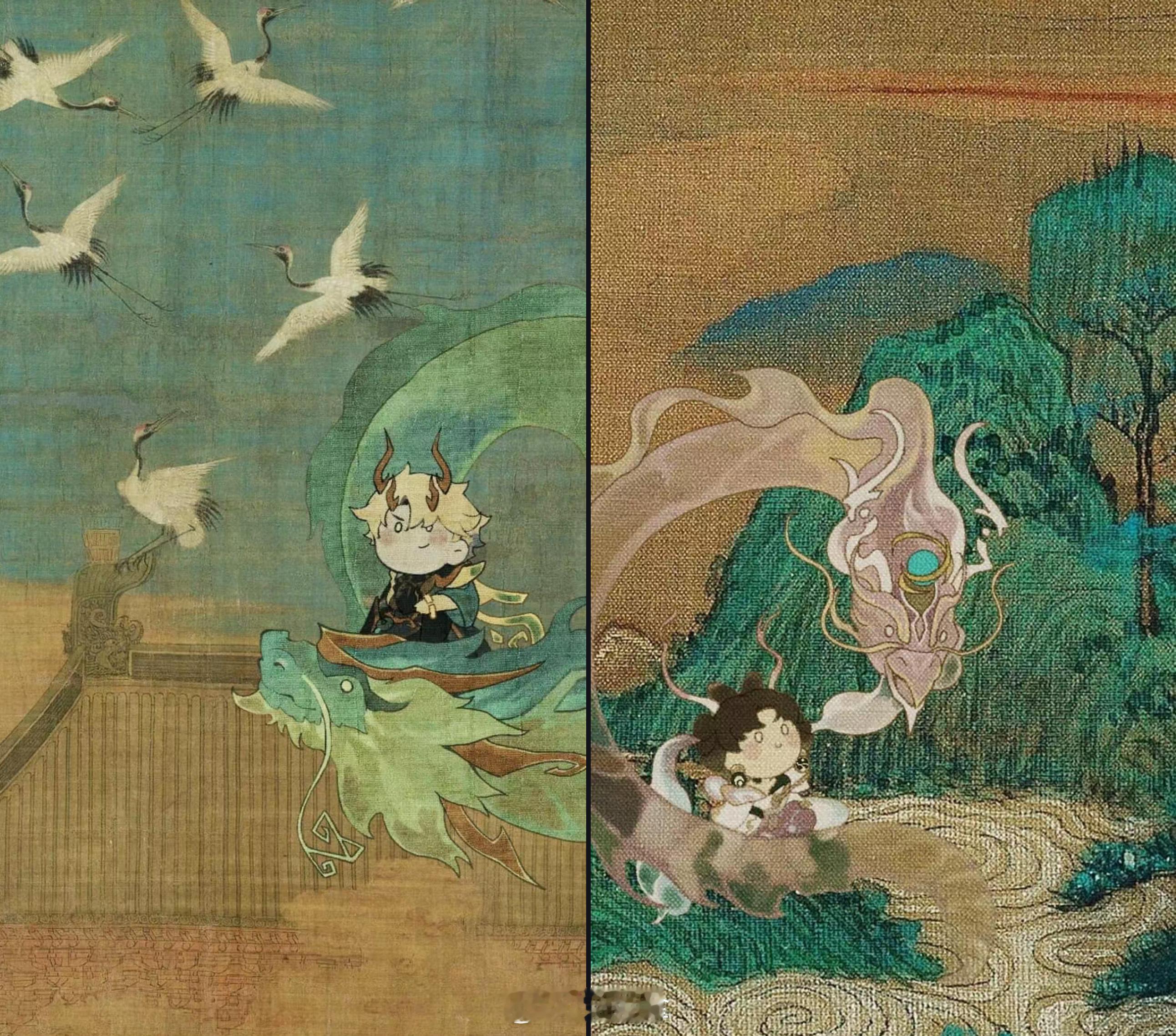 国际服龙限的美宣图都好可爱！没有乔姐，听说是因为其他四个是乔姐画上去的哈哈哈哈#
