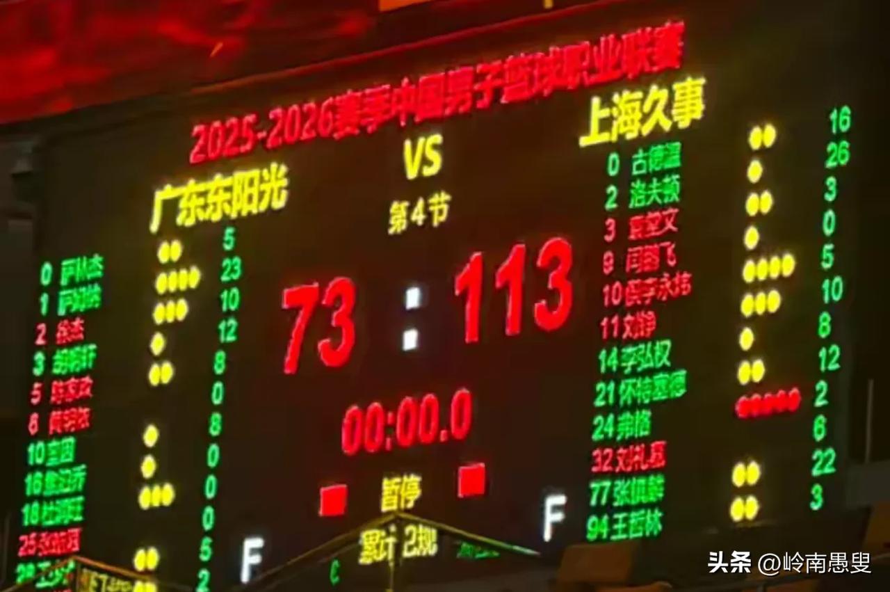 面对京沪两强，广东为何不堪一击？
元旦京粤大战，广东惨败31分，还有一个阵容不整