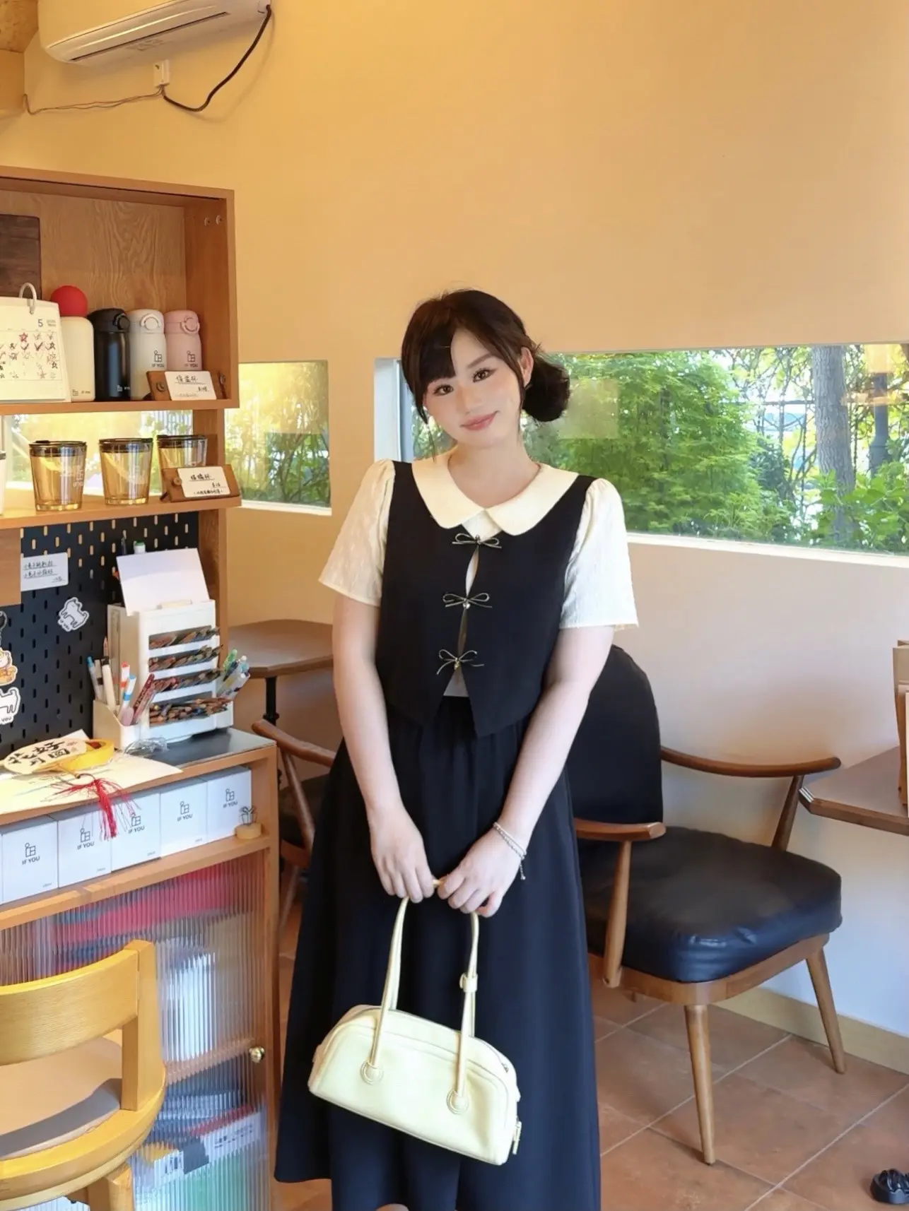 竟然是条假三件连衣裙～