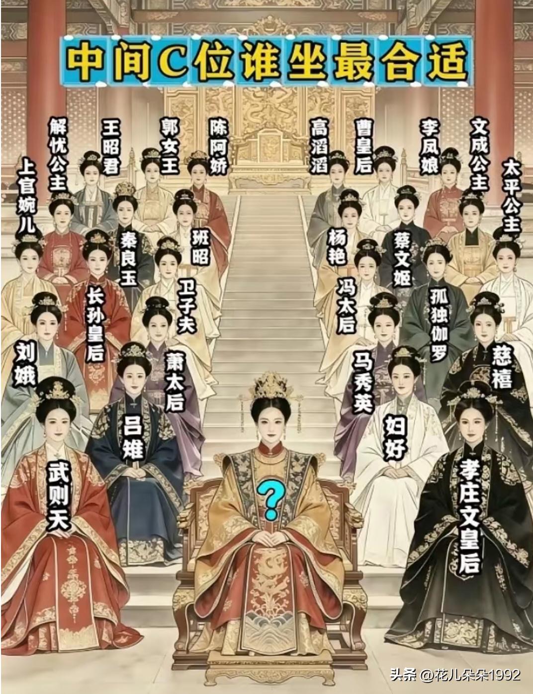 那么问题来了，谁可以坐上c位？
    妇好可以不？