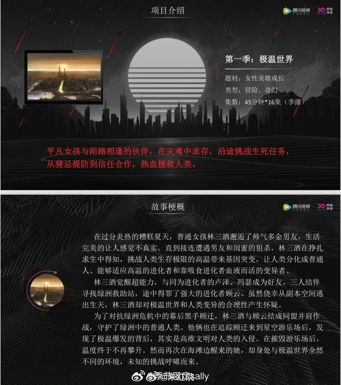 🍉《明日乐园》钟楚曦根据无限流头部IP《末日乐园》改编。融合都市奇幻、悬疑冒险