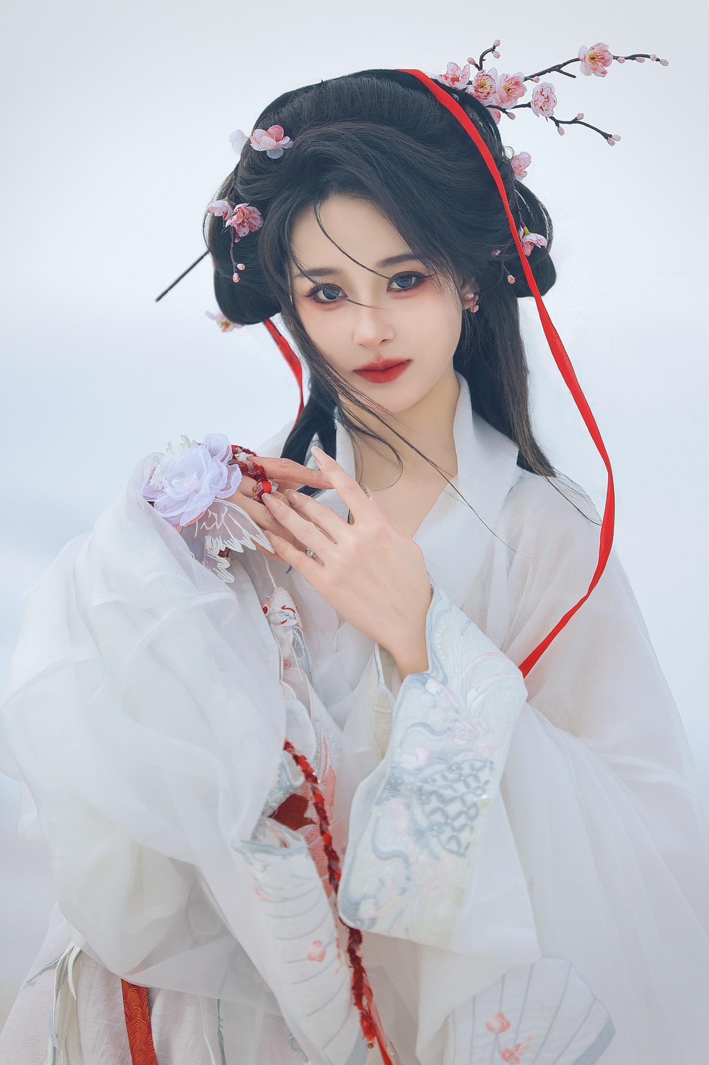 偏我来时不逢春。刮风的雪景尊嘟不好抓拍哭哭 摄/后：我