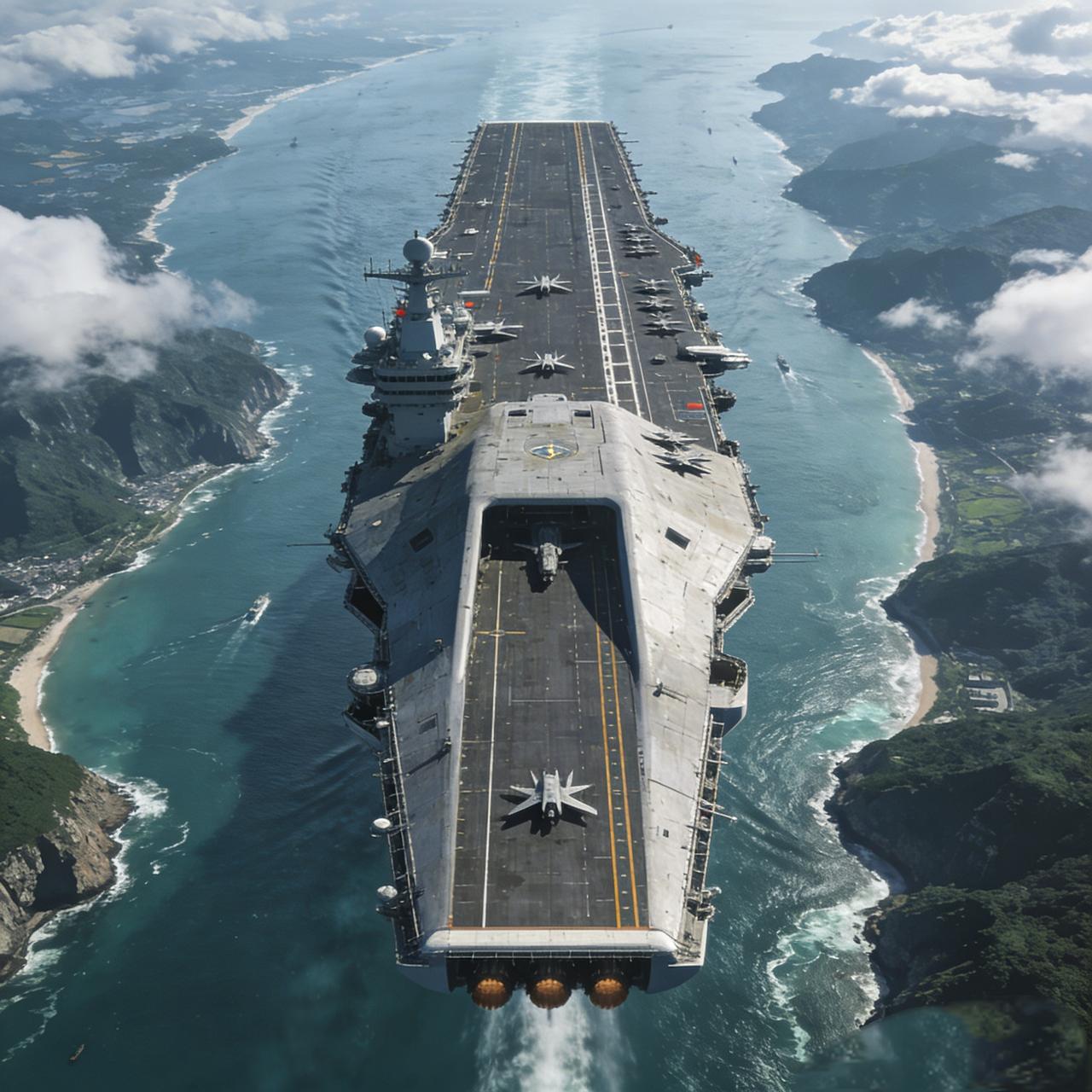  看台海动态  福建号航母舰 台海是中国内海，福建舰首航穿峡合法合理，实力护主权