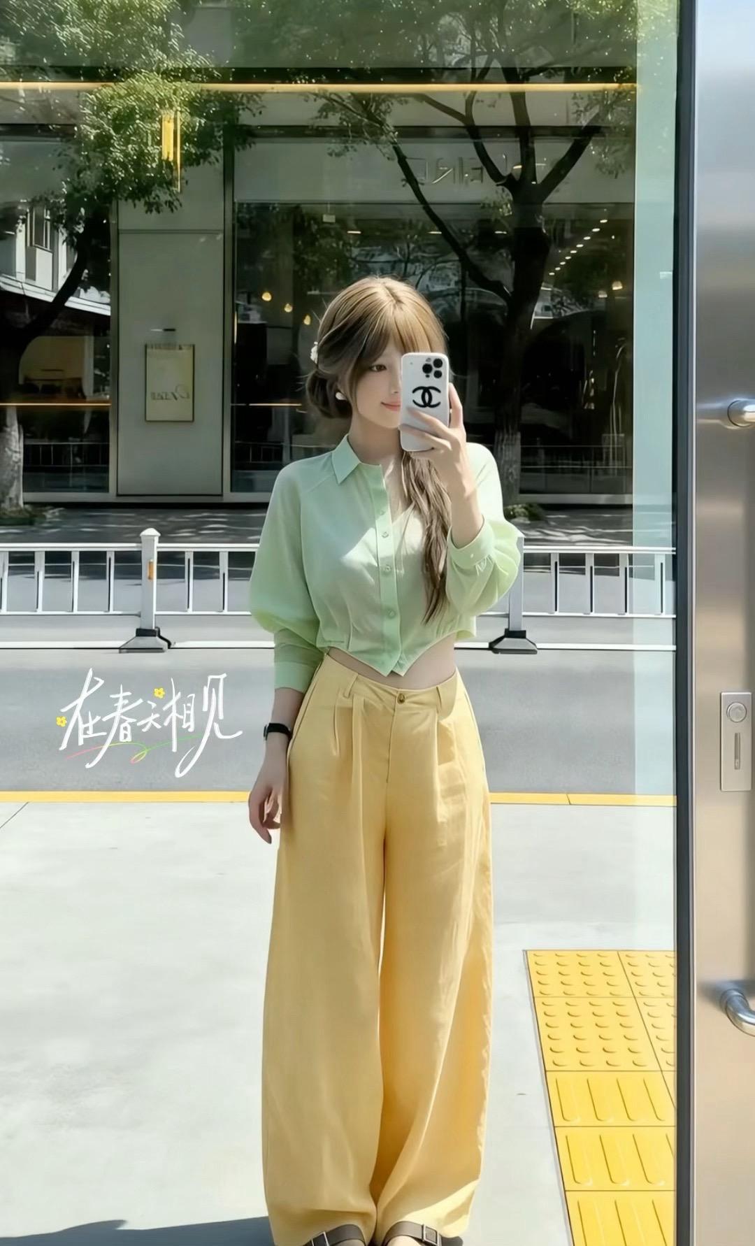 韩系穿搭 春日穿搭 早春辣妹我先当了 这是春日look天花板吧 尝试一个特别的l