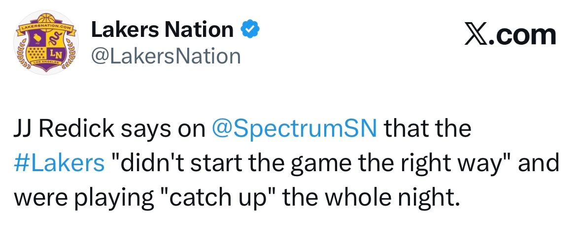 雷大神：开局不利，追了一个晚上。 “没有以正确的方式开启比赛”，并且整晚都在“追