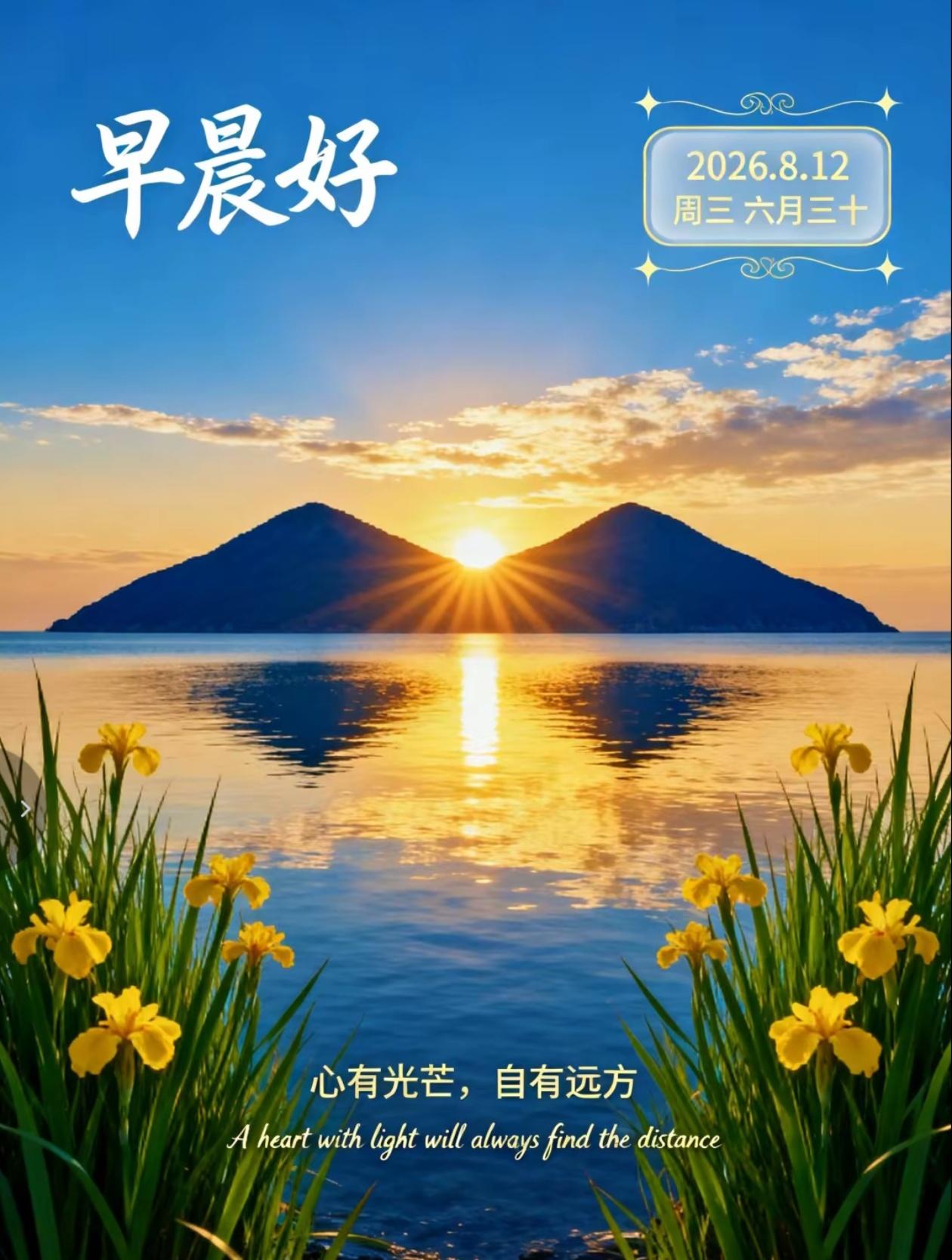 [福]2026./8月12日，金风衔秋信，舒心伴朝夕[福]

[微风][玫瑰]晨