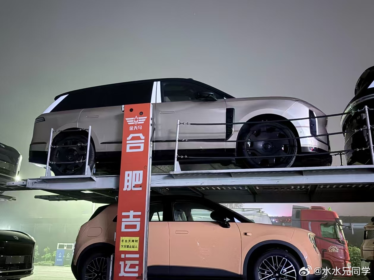ES9和萤火虫，蔚来体系最大的车最小的车同框了。 