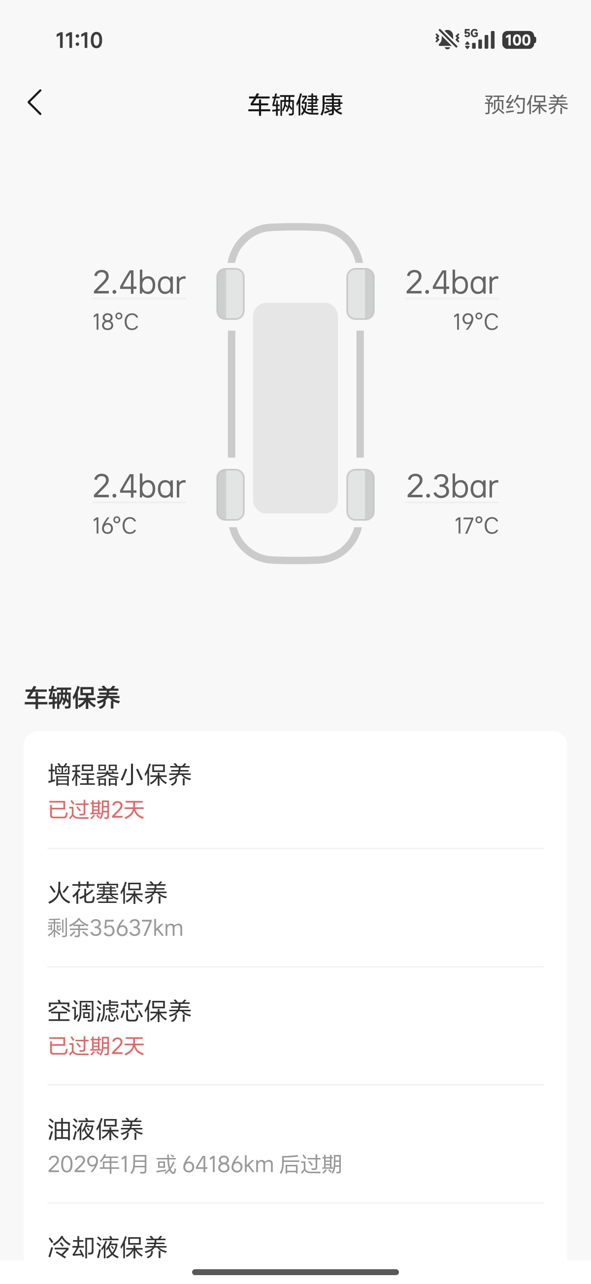 平时都是家里人在开L6，也开的少，我还没怎么去理想售后，刚好到期去保养，晚点给大