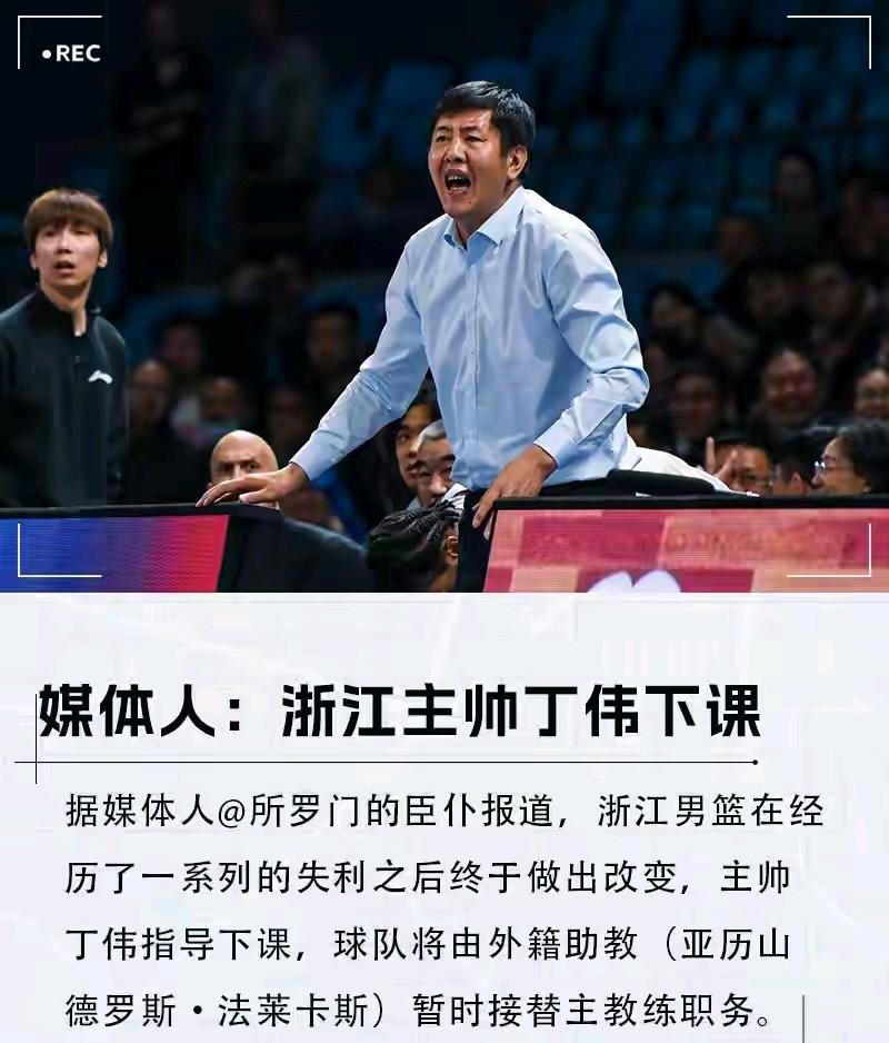 本赛季丁伟接手浙江稠州银行队之后就引来一片质疑声。
丁伟在CBA执教经历几乎都是