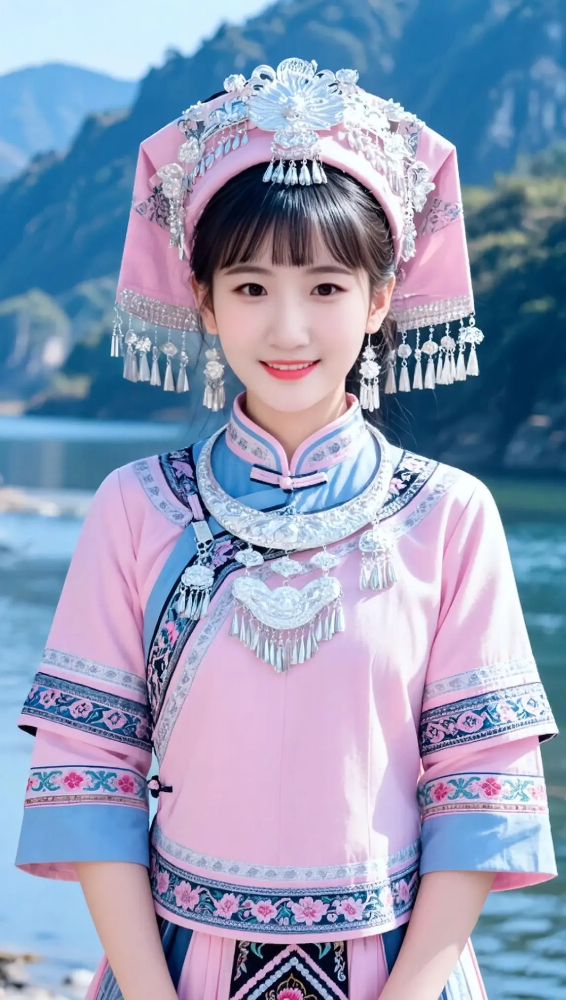 AI山水民族风写真 ai创作