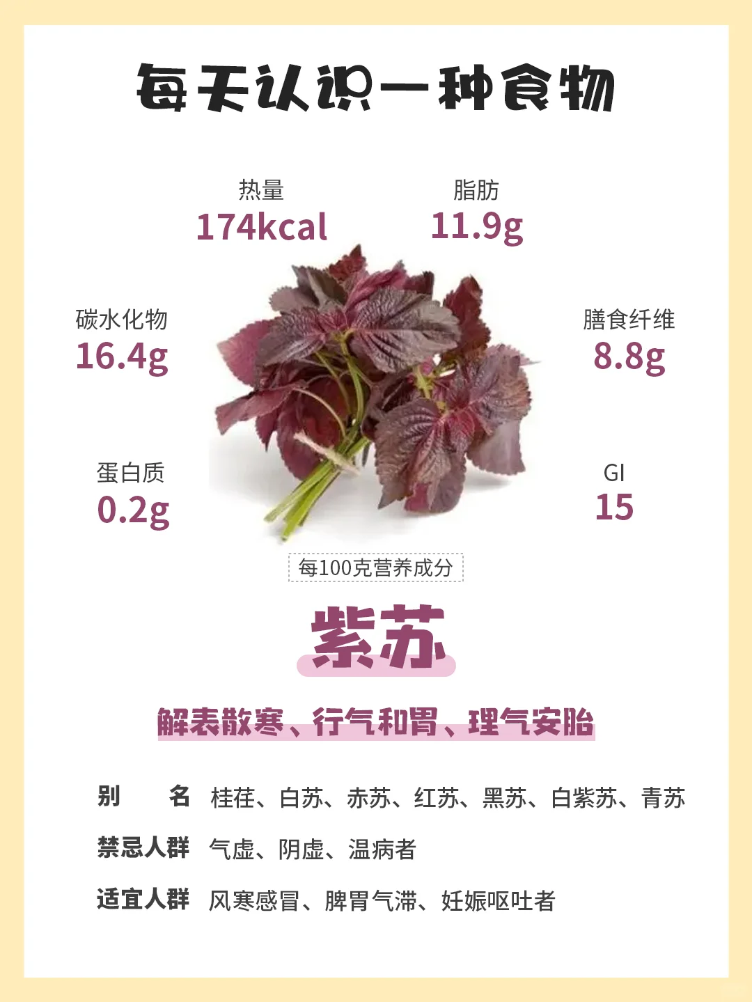 每天认识一种食物64｜紫苏