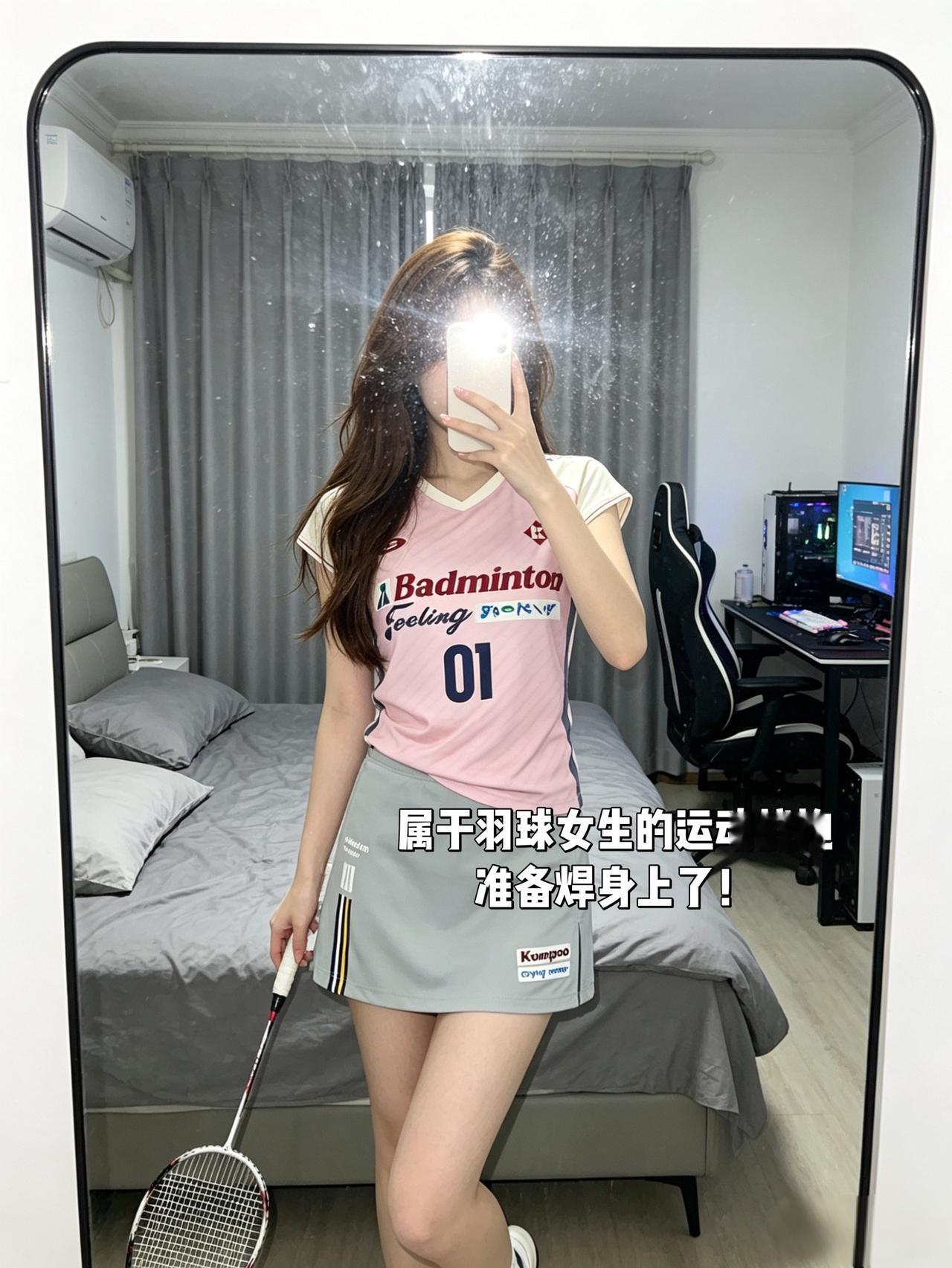 属于羽球女生的运动战袍
准备焊身上了！