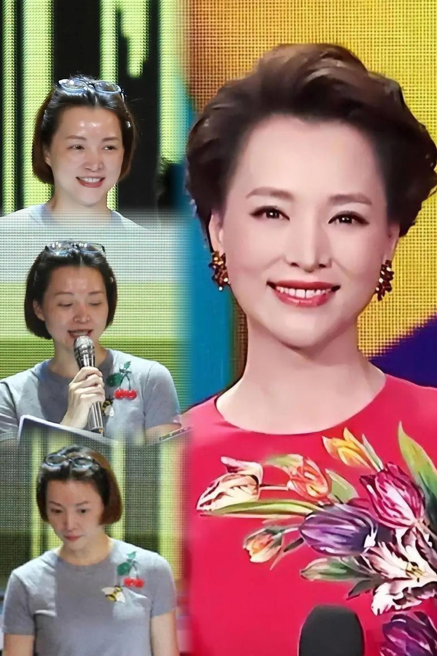 褪去央视一姐光环，董卿素颜出镜。谁能想到，曾经站在春晚中心光芒万丈的董...
