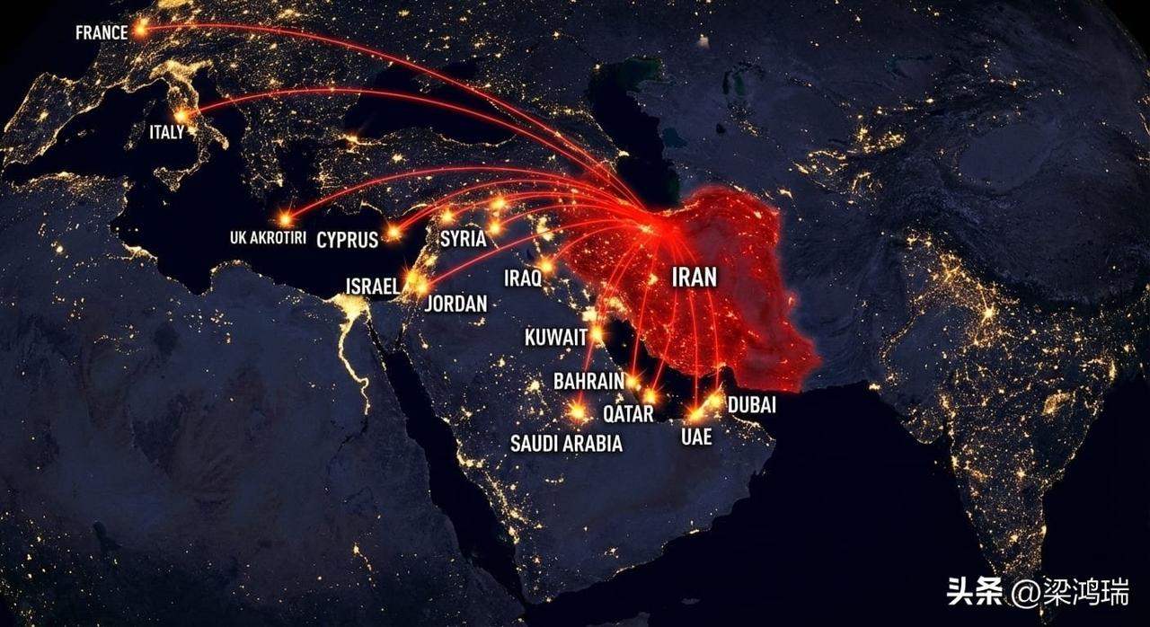 伊朗一夜之间袭击了14个国家。以下是每个国家的情况：

🇮🇱以色列——9人死