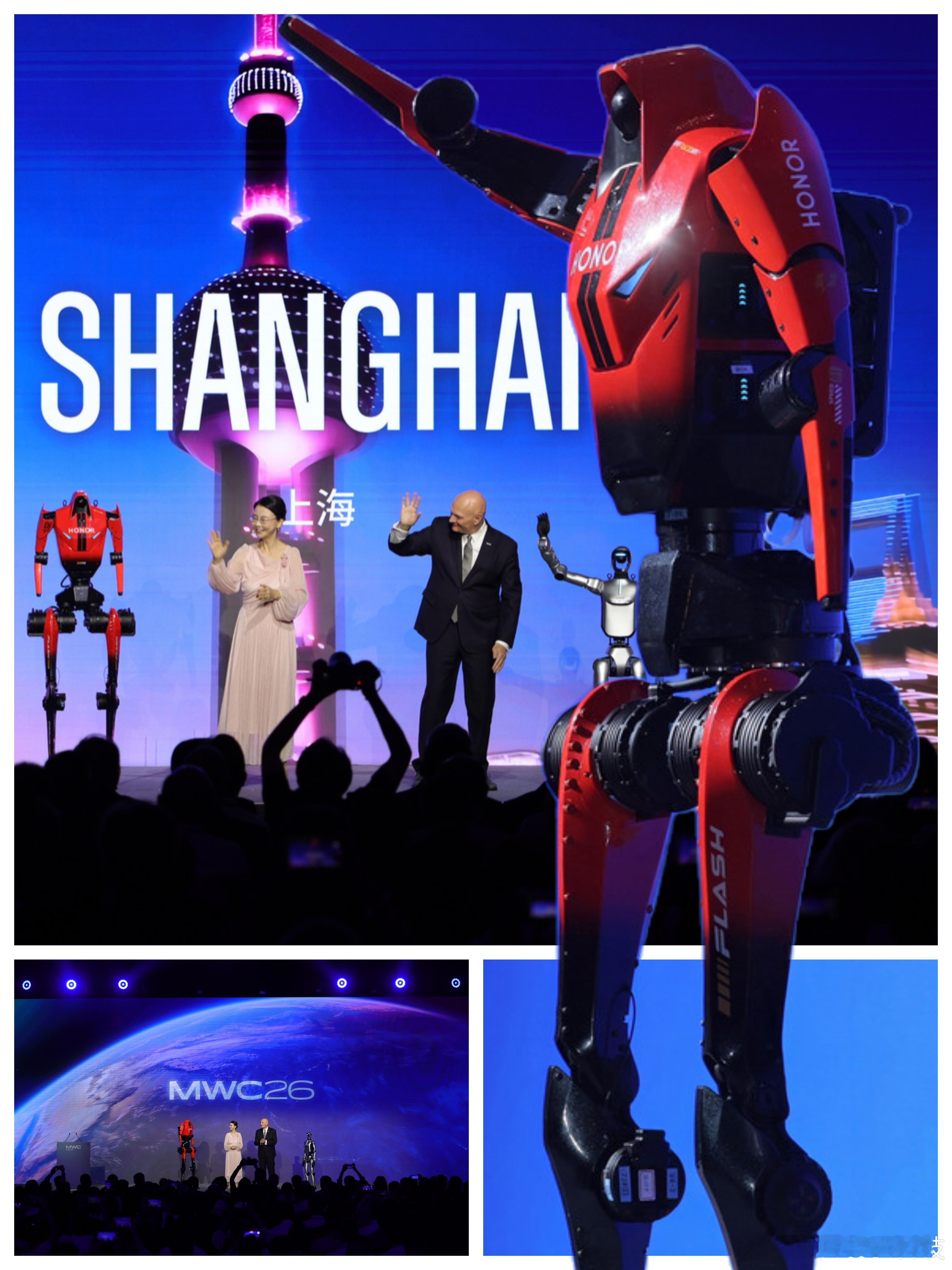 机器人搭档人类主持反差感拉满 2026年的MWC26上海可谓是大开眼界，不得不说