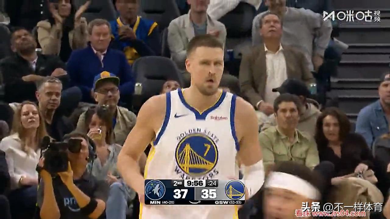 爱德华兹42分，森林狼队127-117送勇士队四连败，波津20分，波杰姆斯基25