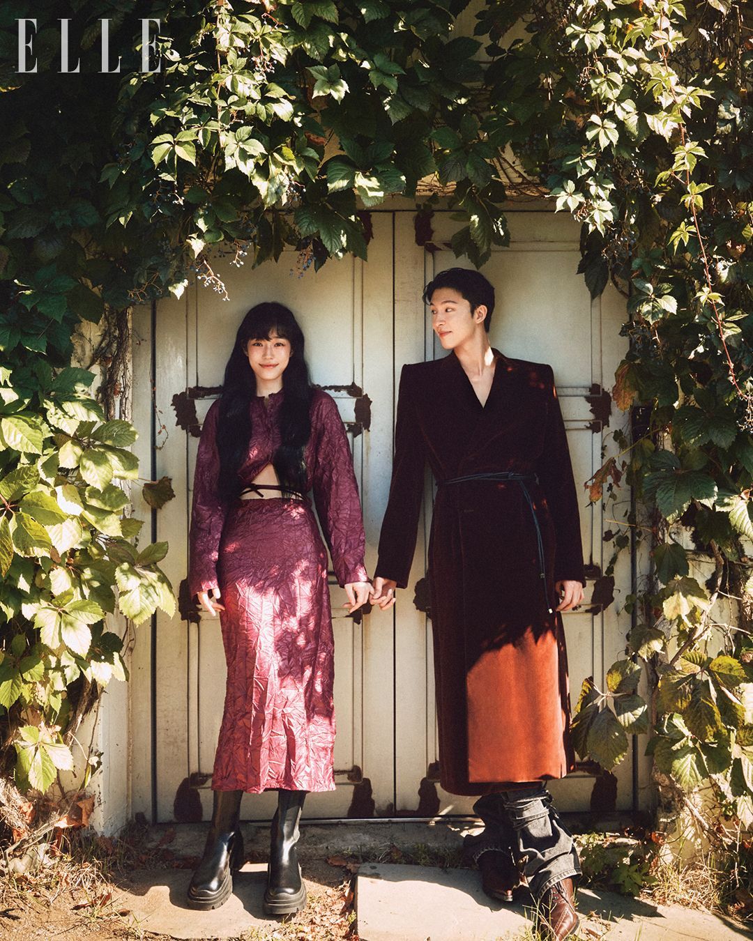 ELLE KOREA 11月刊画报 卢允瑞 洪经他们一起出演了韩版翻拍的《听说》