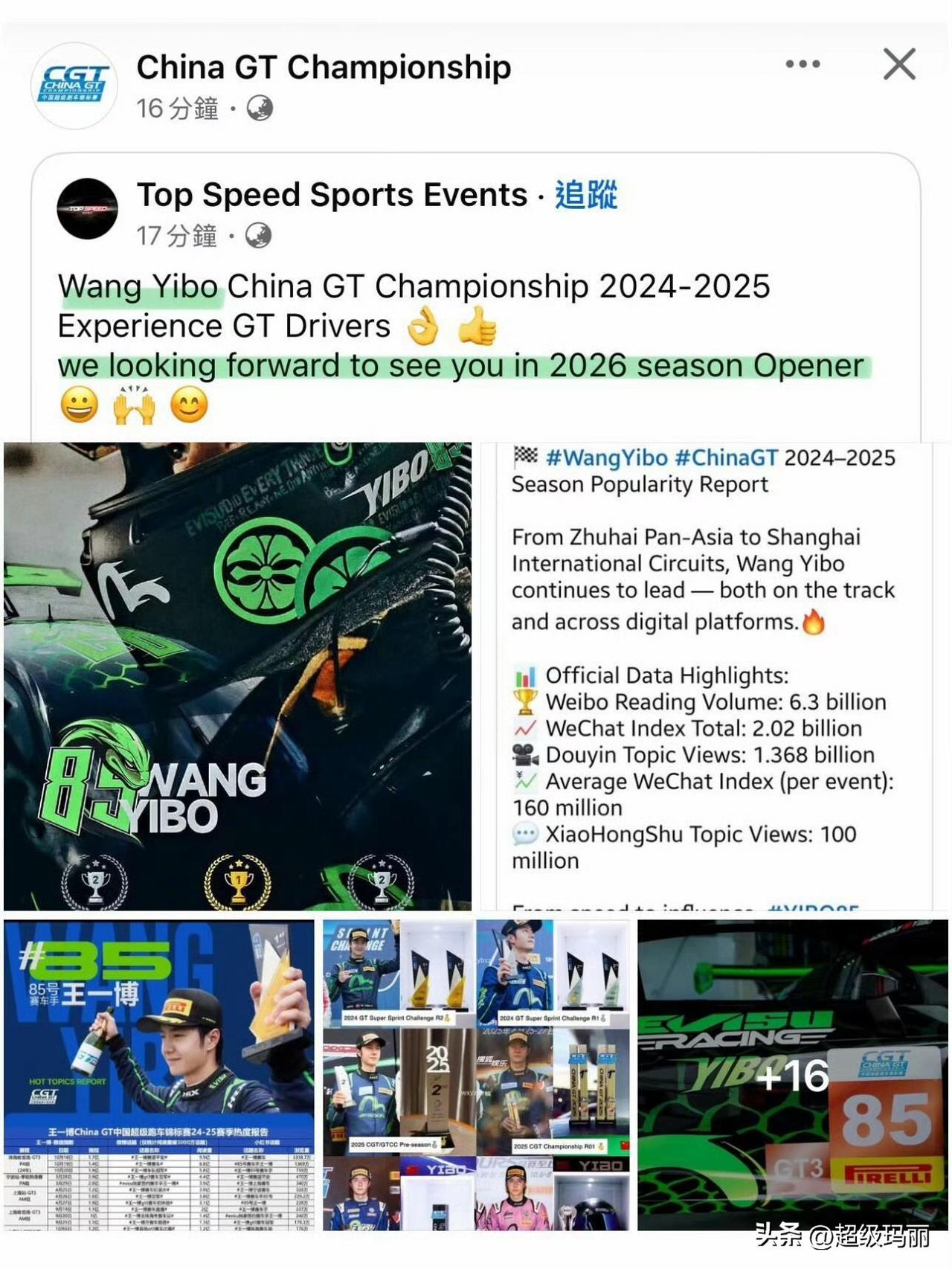 CHINA GT和TOP Speed在海外社交平台宣传和喊话：财神爷你明年也一定