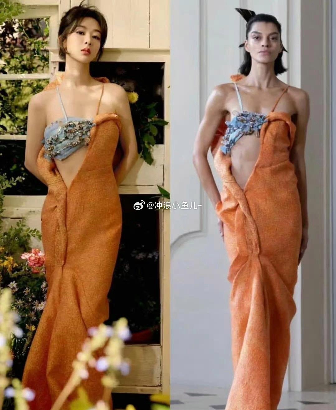 杨紫穿上这套衣服比模特还好看