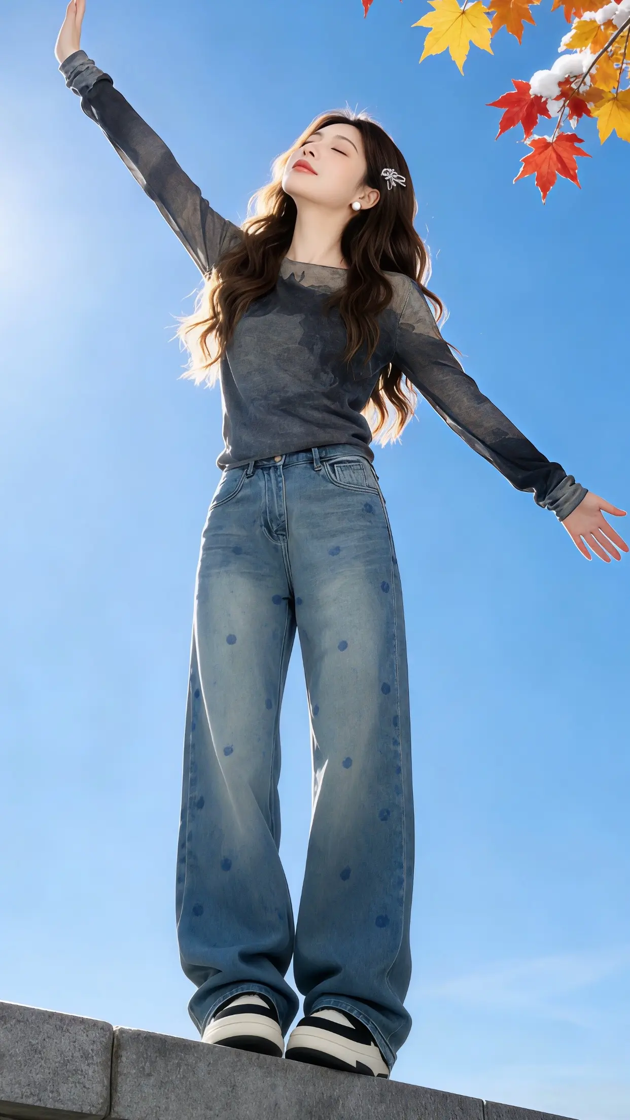 新年穿搭 牛仔裤 穿出自己的风格 显高显瘦显腿长 过年穿什么