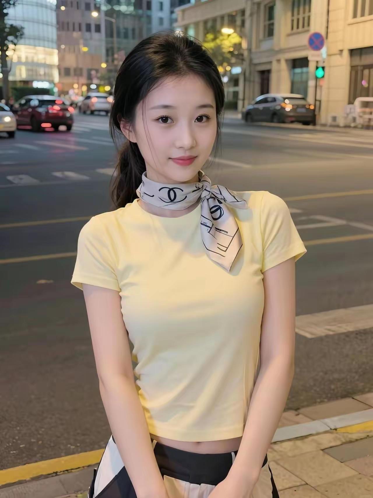 都市少女风，简约时尚穿搭