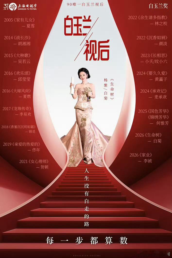 演员杨紫二十多年的演艺生涯杨紫只在演好每一部戏交出好的作品二十多年荧幕征途，杨紫