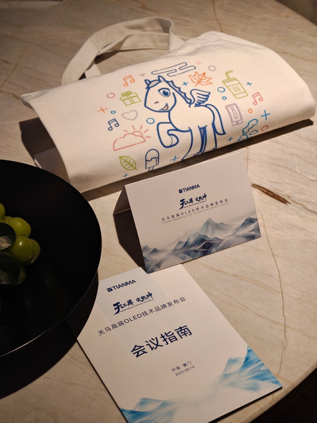 来了来了，一会去看看天马高端OLED天工屏。据说，“没白活潮流主理人”撒老师会到