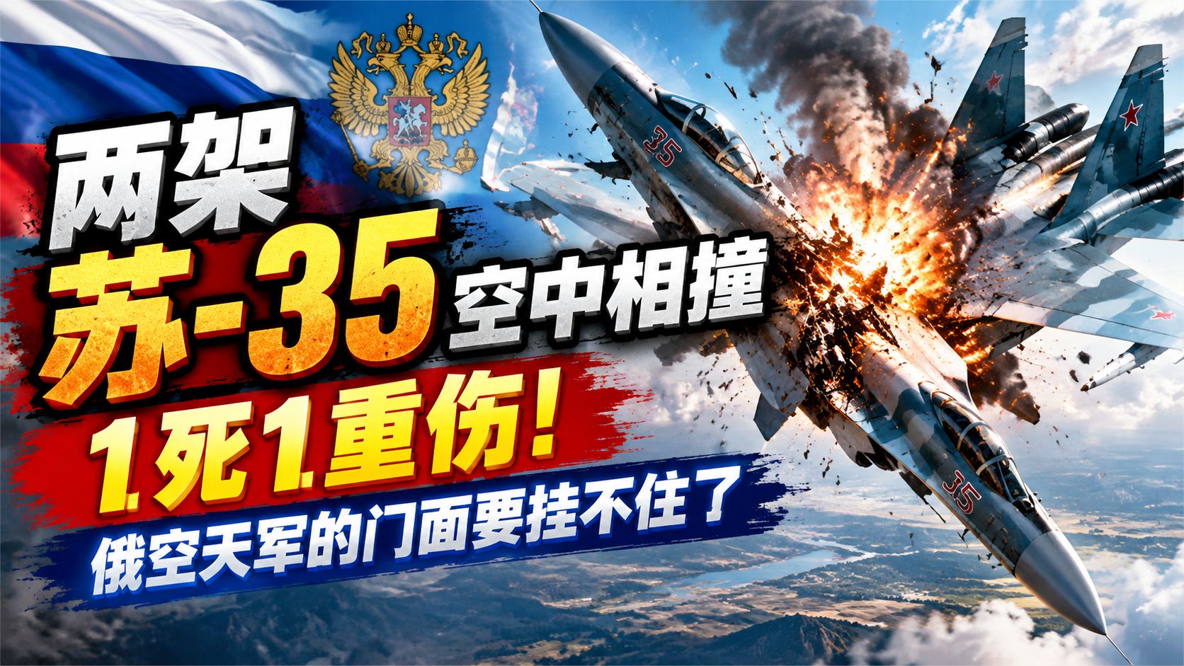 两架苏-35空中相撞，1死1重伤！俄空天军的门面要挂不住了？