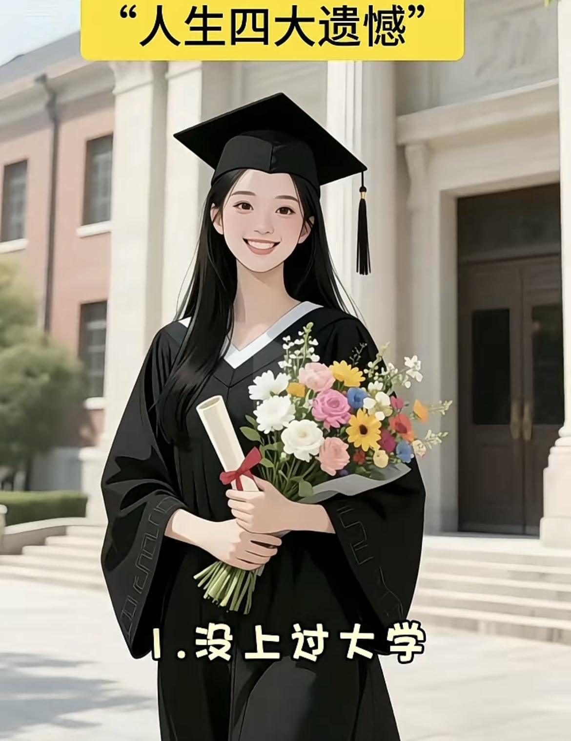 遗憾不是终点，是成长的起点

1. 没上过大学也不怕，人生的学问，藏在每一次学习