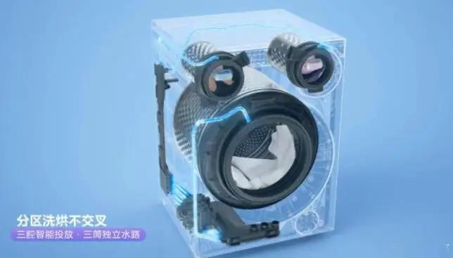 美的可爱多洗烘一体机，高效除菌+快速烘干，满足日常洗衣需求，让家里的衣物时刻保持