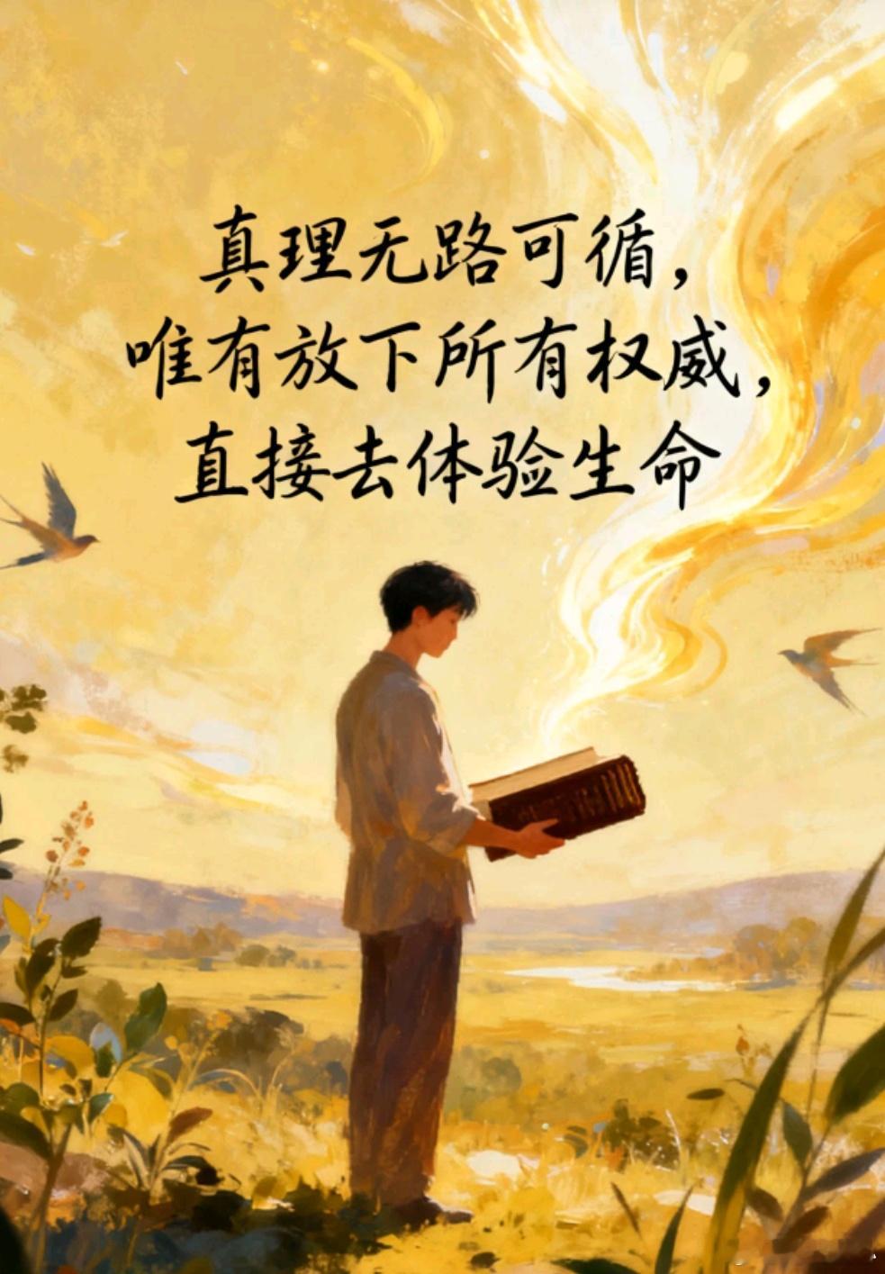 真理恒存：吾心即道，万象皆真  真理无处不在，如气充盈天地，似光遍照古今，从未有