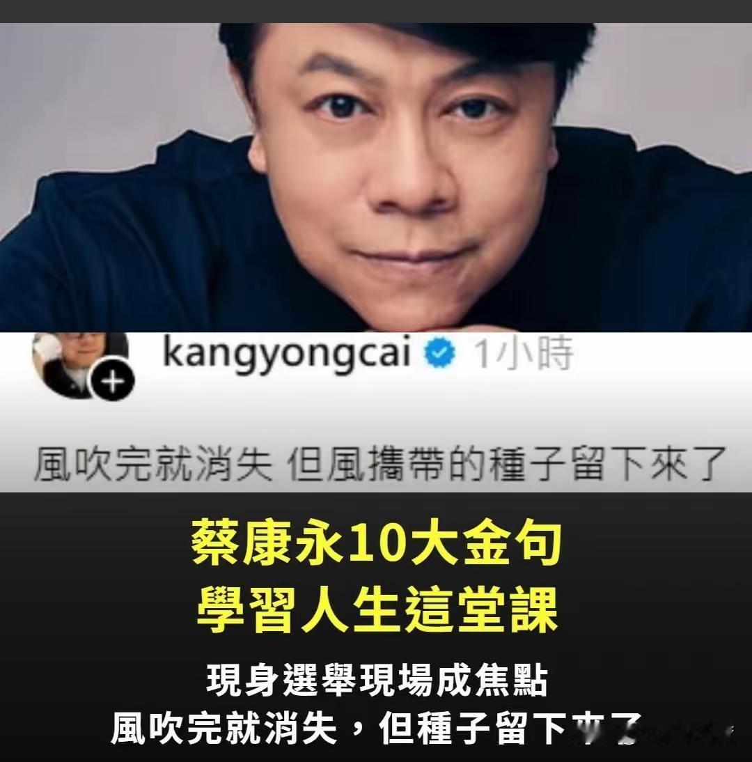 分析蔡康永这类受益于两岸发展红利的“高级外省人”，何以宁愿与“台独”势力为伍，也
