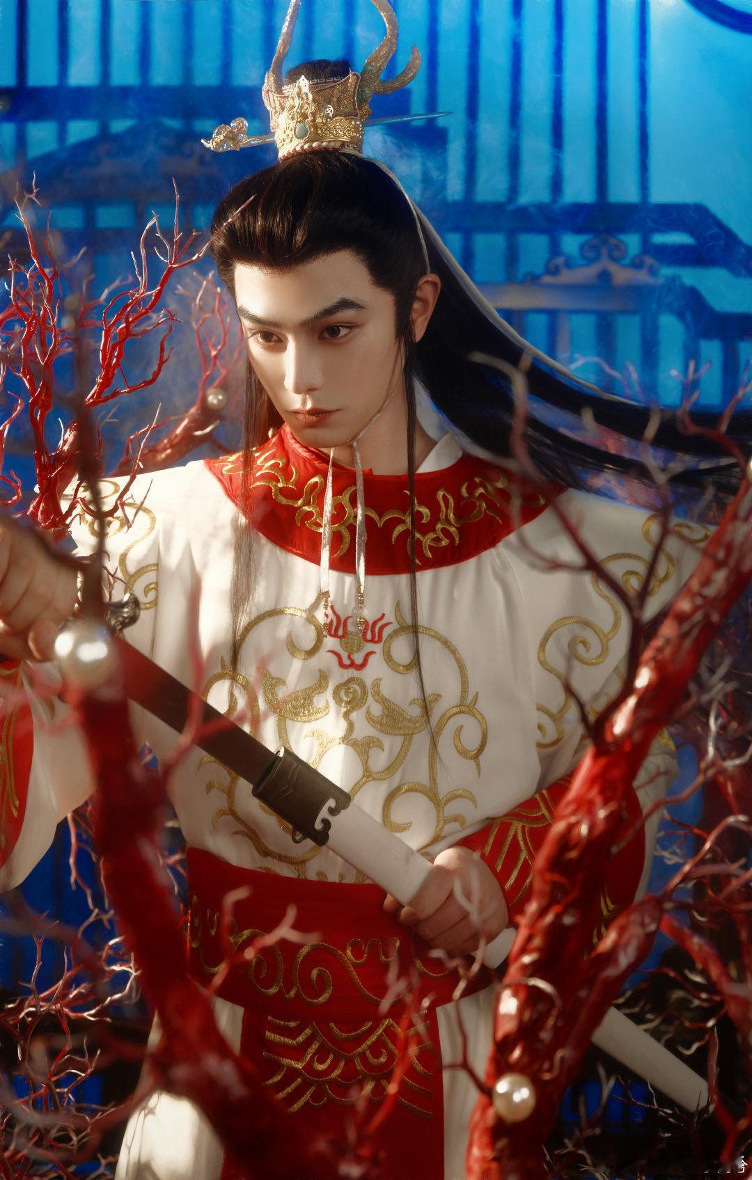 丁禹兮cos白龙马好帅 老版粉表示很满意！丁禹兮还原了神韵，还加了自己的英气，太