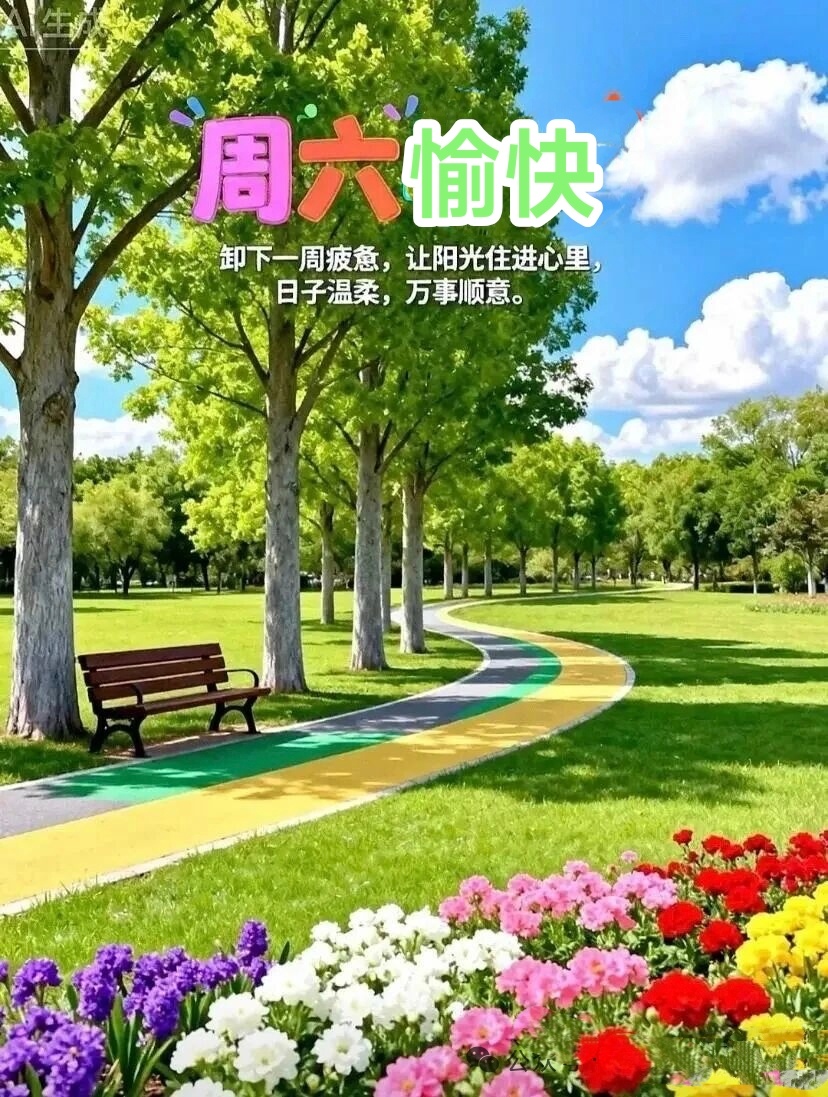 🌻人生知足天地宽，心装好友不孤单；牵挂千里不觉远，亲情友情重如山；开心伴着岁月